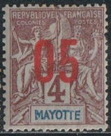 Mayotte 1912 Yv. N°22 - 5c S. 4c  - Neuf * - Nuovi