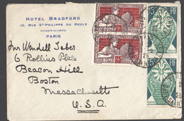 1925  Lettre Pour Les USA  Yv 211 X2, 212 X2 - Covers & Documents
