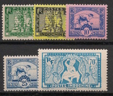 Indochine - 1941 - N°Yv. 214 à 218 - Série Complète - Neuf Luxe ** / MNH / Postfrisch - Neufs