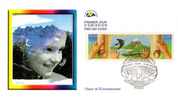 " CHARTE DE L'ENVIRONNEMENT " Sur Enveloppe 1er Jour De 2005.  N° YT 3801. Parfait état. FDC - Protection De L'environnement & Climat