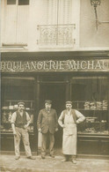 CARTE PHOTO FRANCE 78 "Saint Rémy Les Chevreuse, Boulangerie MICHAU" - St.-Rémy-lès-Chevreuse