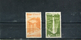 Japon 1938 Yt 279-280* - Unused Stamps