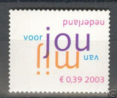 Nederland NVPH 2198 Van Mij, Voor Jou Uit PB 81 2003 Gestanst MNH Postfris - Nuovi