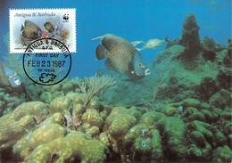 ANTIGUA & BARBUDA - 2 MC 1987 WWF /QF200 - Antigua Y Barbuda (1981-...)