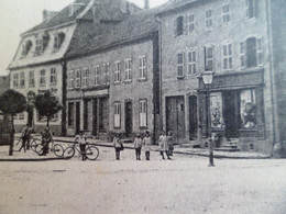 CPA - 1929 - SARRALBE Moselle - Près De L'ancienne Porte - Magasin - Hotel Central - Enfants à Volo Bicyclette - Sarralbe