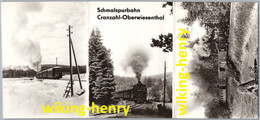 Sehmatal Cranzahl - S/w Umschlag Schmalspurbahn Cranzahl Oberwiesenthal   Erzgebirge - Sehmatal