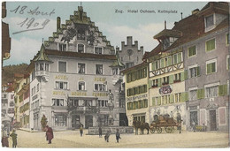 ZUG: Singer Nähmaschinen, Kutsche Kolinplatz ~1910 - Zug