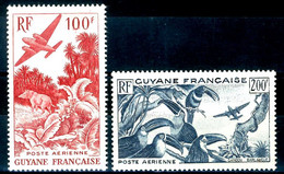 GUYANE FRANCAISE 1947** - Poste Aerienne - 2 Val. MNH - Other & Unclassified