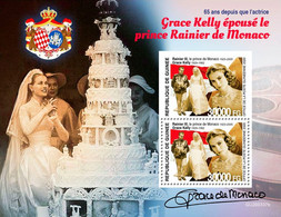Guinea 2020   Grace Kelly Marries Prince Rainier Of Monaco S202102 - Guinée (1958-...)