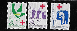 ⭐ Liechtenstein - YT N° 378 à 380 ** - Neuf Sans Charnière ⭐ - Unused Stamps