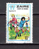 ZAIRE    N° 913    OBLITERE    COTE 0.15€     FOOTBALL - Usados