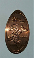 Pressed Coins Souvenir Medallion Médaillon Medaille Mickey Disney Resort Line - Pièces écrasées (Elongated Coins)