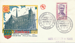 FRANCE - ENVELOPPE 32EME CONGRES PHILATELIQUE NATIONAL 16 MAI 1959 AMIENS - Covers & Documents