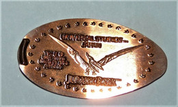 Pressed Coins Souvenir Medallion Médaillon Medaille Jurassic Park Universal StudIO - Souvenirmunten (elongated Coins)