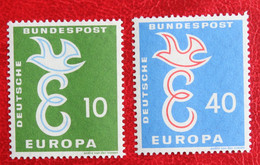 EUROPA CEPT Mi 295-296 Y&T 164-165 1958 Neuf Sans Charniere / POSTFRIS / MNH / ** Germany BRD Allemange - Ungebraucht