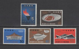 (S2414) JAPAN, 1964 (Summer Olympic Games, Tokyo 1964). Complete Set. Mi ## 869-873. MNH** - Nuovi