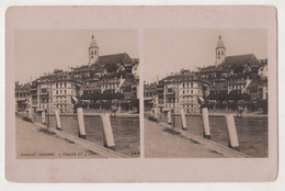 THOUNE (SUISSE ) L'EGLISE ET LA L'AAR ,POSTCARD - Thun