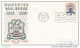 CANADA 1960 CANADIAN GIRL GUIDES FDC - 1952-1960