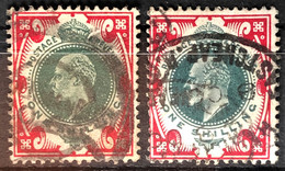 GREAT BRITAIN 1911 - Canceled - Sc# 138a, 138b - 1sh - Gebraucht