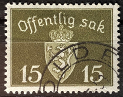 NORWAY 1945 - Canceled - Sc# O36 - Official 15o - Oficiales