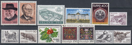 ++G2505. Iceland 1980. Year Set. AFA 551-63. Michel 556-62. MNH(**) - Komplette Jahrgänge