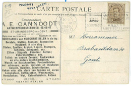 BK1889 - BELGIUM - POSTAL HISTORY - GENT  Olympic Games  EXPO 1920  POSTMARK - Summer 1920: Antwerp