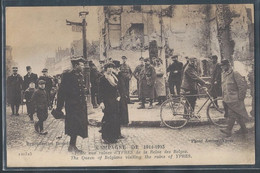 CPA BELGIQUE - Ypres, Visite Aux Ruines D'Ypres De La Reine Des Belges - Ieper