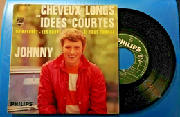 EP 45t Johnny Hallyday - Cheveux Longs Et Idées Courtes Philips - 437228 - 1966 - Ohne Zuordnung