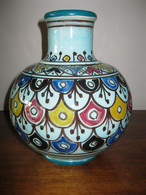 MAROC SAFI VASE EN CERAMIQUE ORIENTALE SIGNEE SERGHINI - Arte Oriental