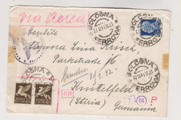 ITALY BOLOGNA 1941 Airmail Censored Cover To Austria Germany - Marcophilie (Avions)