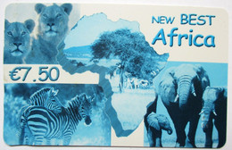 TELECARTE NEW BEST AFRICA ZEBRE LION ELEPHANT - Oerwoud