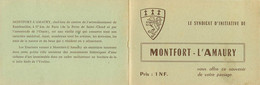 Publicités - Yvelines - Montfort L'Amaury - Syndicat D'initiative Vous Offre Ce Souvenir De Votre Passage - Blason -état - Reclame