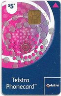 Australia - Telstra (Chip) - Pink Circles, Chip IN1, 5$, Exp.30.11.2007, Used - Australie