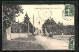 CPA Cerisiers, Entrée Du Pays, Route De Theil - Cerisiers