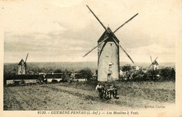 Guémené Penfao * Les Moulin à Vent * Scène Agricole Attelage Boeufs Culture * Moulin à Vent Molen - Guémené-Penfao
