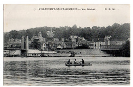 VILLENEUVE SAINT GEORGES -- Vue Générale  (petite Animation Sur Barque )............à Suivre - Villeneuve Saint Georges