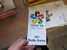 Radio Korea Seoul 88 Summer Olympics 10x21.5 Cm - Radio