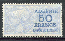 ALGERIE TIMBRE FISCAL OBLITERE  " ALGERIE  50 FRANCS IMPOT DU TIMBRE " - Gebruikt