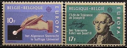 # BELGIO BELGIUM - 1982 - EUROPA CEPT History - Set 2 Stamps MNH - Altri & Non Classificati