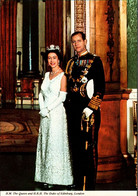 ! Ansichtskarte Queen Elizabeth II. Von England Mit Gemahl , Adel, Royal - Familles Royales