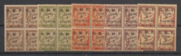 Syrie - 1921 - Taxe TT N°Yv. 9 à 13 - Série Complète En Blocs De 4 - Neuf Luxe ** / MNH / Postfrisch - Postage Due