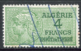 ALGERIE TIMBRE FISCAL OBLITERE  " ALGERIE  4 FRANCS IMPOT DU TIMBRE " - Used Stamps