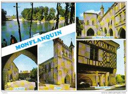 Carte Postale 47.  Monflanquin  Trés Beau  Plan - Monflanquin