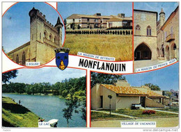 Carte Postale 47.  Monflanquin  Trés Beau  Plan - Monflanquin