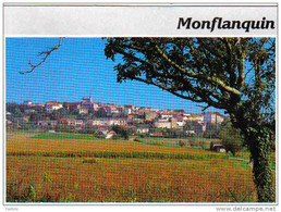 Carte Postale 47.  Monflanquin  Trés Beau  Plan - Monflanquin