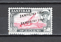 ZANZIBAR  N° 267 DOUBLE SURCHARGE   NEUF SANS CHARNIERE   COTE ? €   BATEAUX   VOIR DESCRIPTION - Zanzibar (1963-1968)