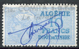 ALGERIE TIMBRE FISCAL OBLITERE  " ALGERIE  10 FRANCS IMPOT DU TIMBRE " - Used Stamps