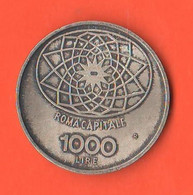 Italia 1000 Lire Concordia 1970 Silver Coin Repubblica Italiana - 1 000 Lire