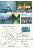 Canottaggio Boat Racing Rowing 4° Regatalonga Del Lario Cart.Uff. Numerata Ltd.ed. 1jun1975 R.Cepparo Antartide - Aviron