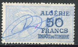 ALGERIE TIMBRE FISCAL OBLITERE  " ALGERIE  50 FRANCS IMPOT DU TIMBRE " - Used Stamps